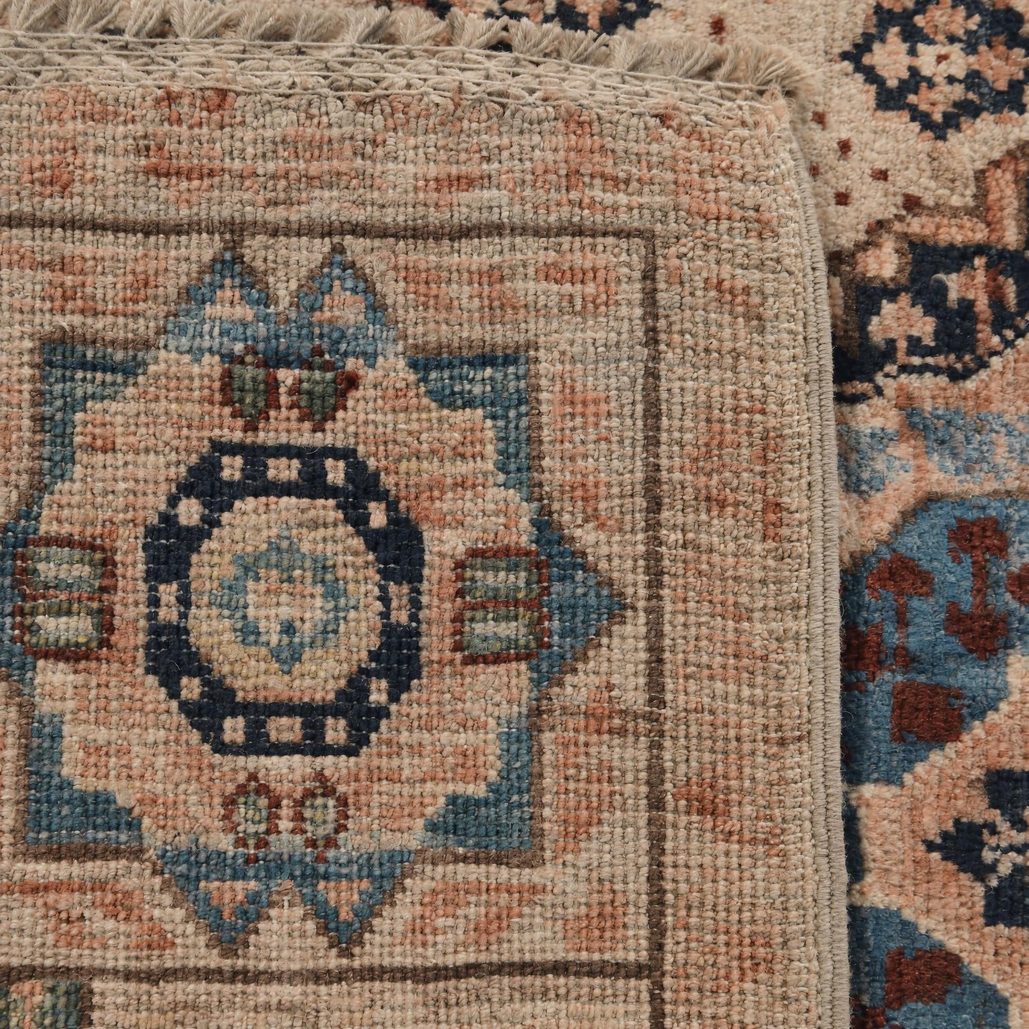 60cm x 110cm Hand Knotted Mamluk Ziegler Rug