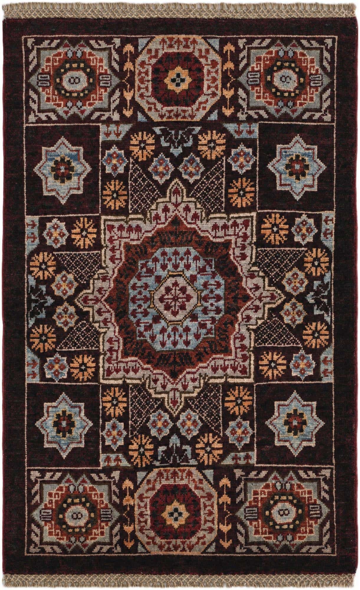 2' x 3' 2 Hand Knotted Mamluk Ziegler Rug