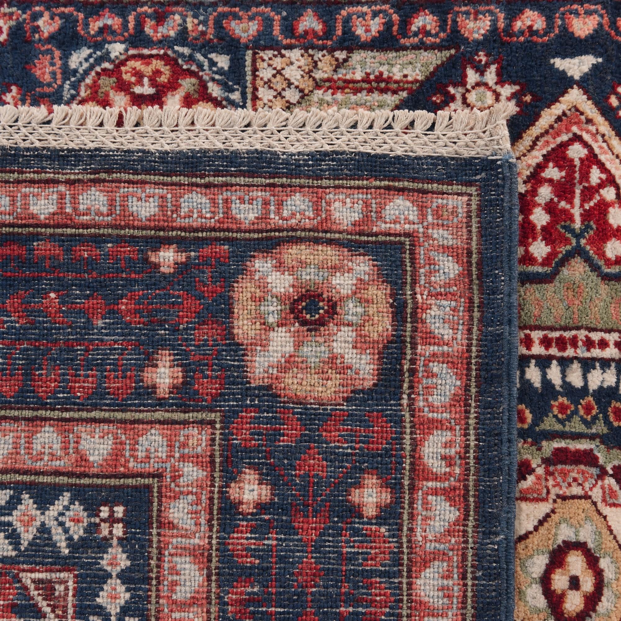 100cm x 155cm Hand Knotted Mamluk Ziegler Rug