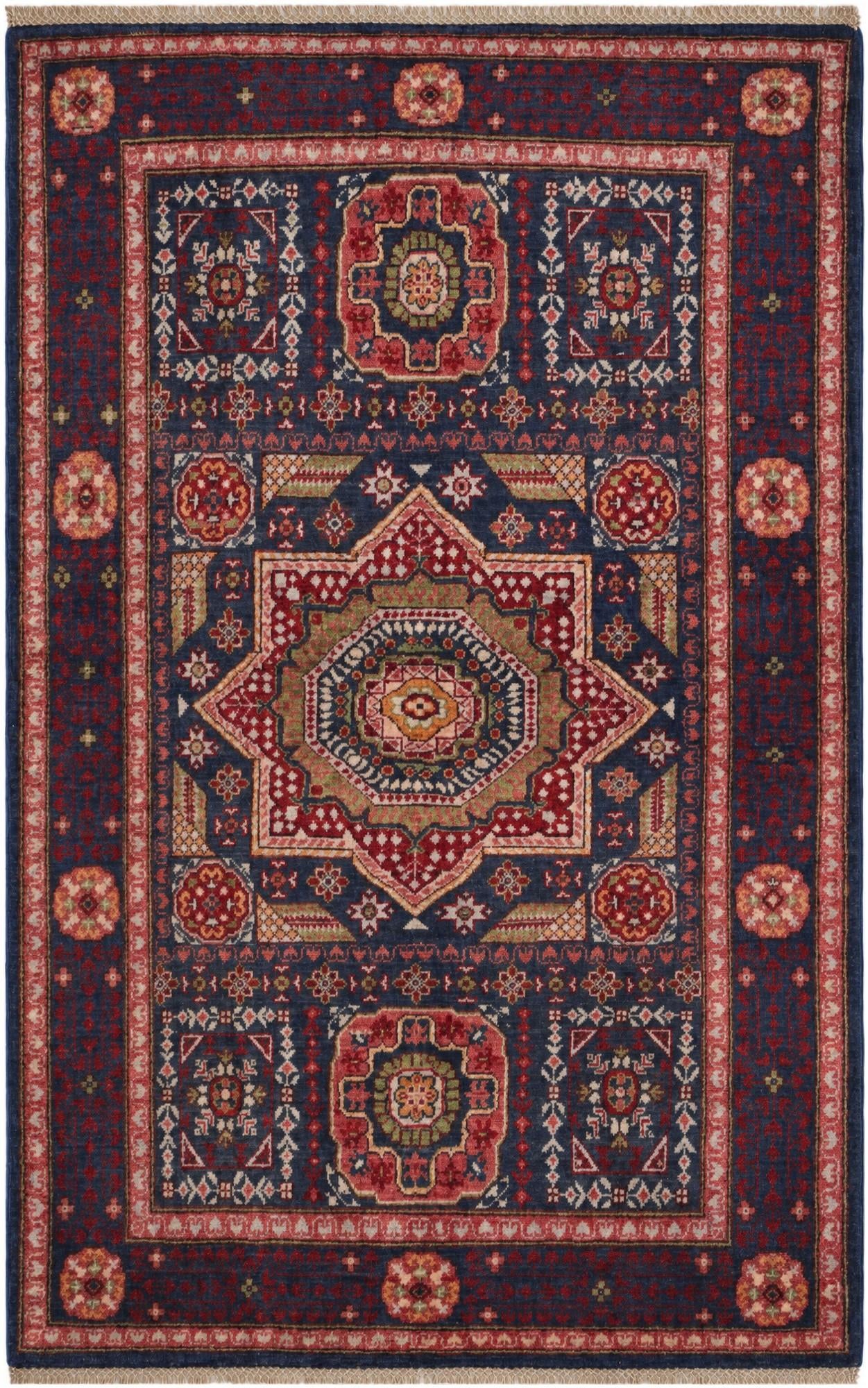 3' 3 x 5' 1 Hand Knotted Mamluk Ziegler Rug