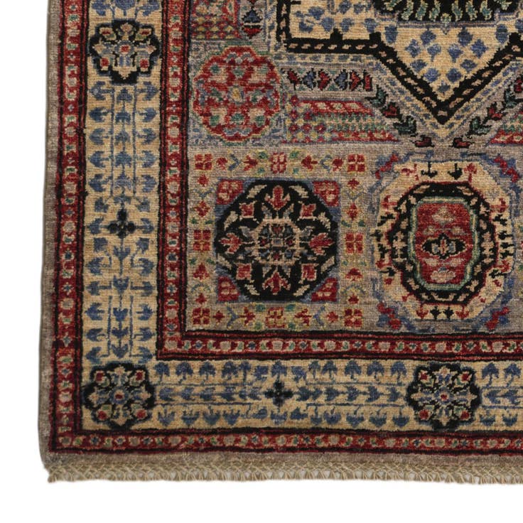 Detail image of 3' 5 x 5' Hand Knotted Mamluk Ziegler Rug