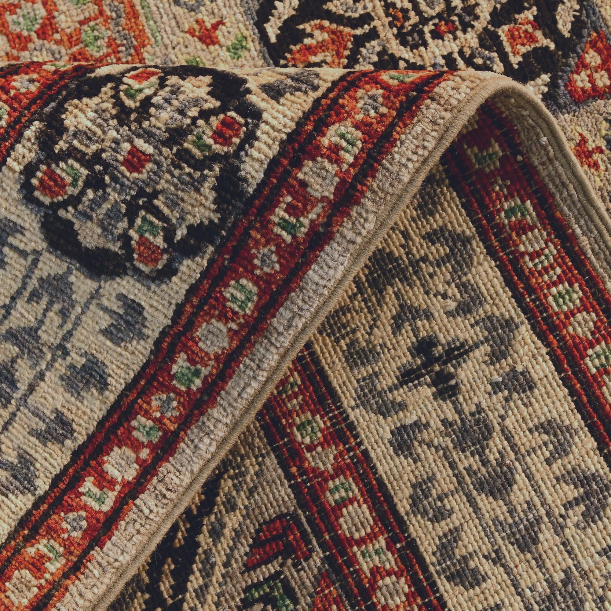 3' 5 x 5' Hand Knotted Mamluk Ziegler Rug