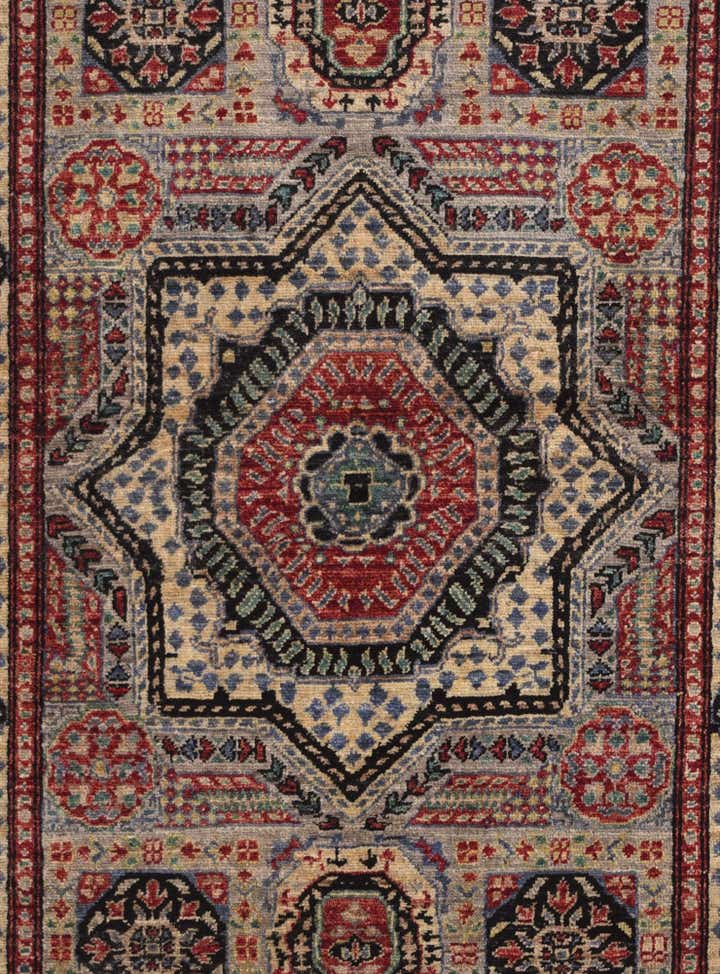 3' 5 x 5' Hand Knotted Mamluk Ziegler Rug