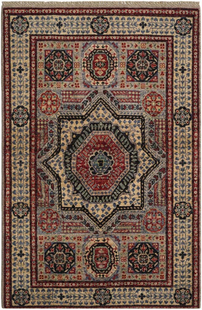 3' 5 x 5' Hand Knotted Mamluk Ziegler Rug