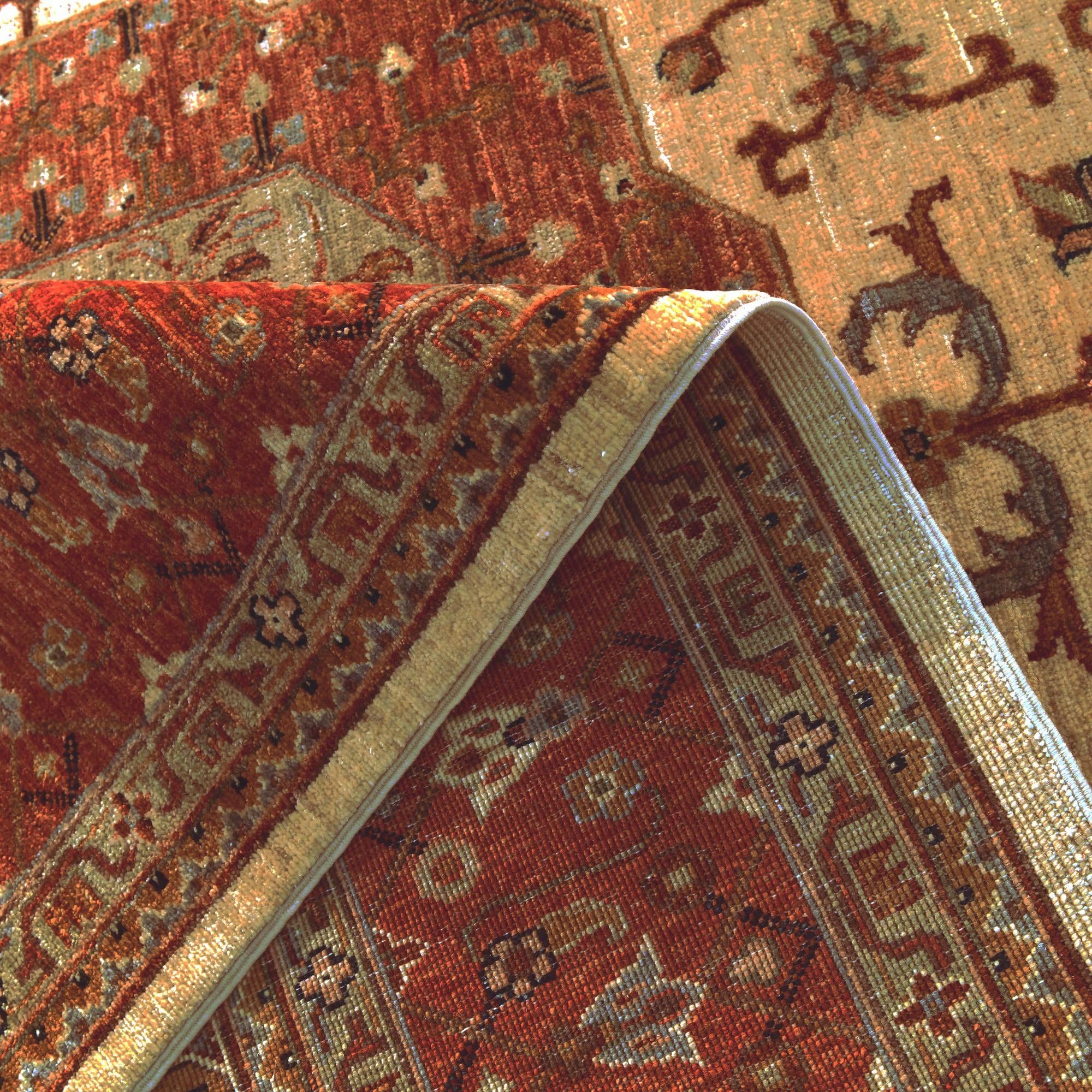 6' 9 x 9' 7 Hand Knotted Mamluk Ziegler Rug