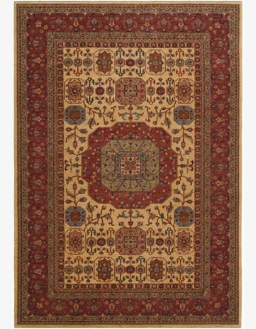 6' 9 x 9' 7 Hand Knotted Mamluk Ziegler Rug