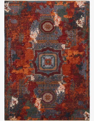 9' 3 x 12' 8 Hand Knotted Mamluk Ziegler Rug