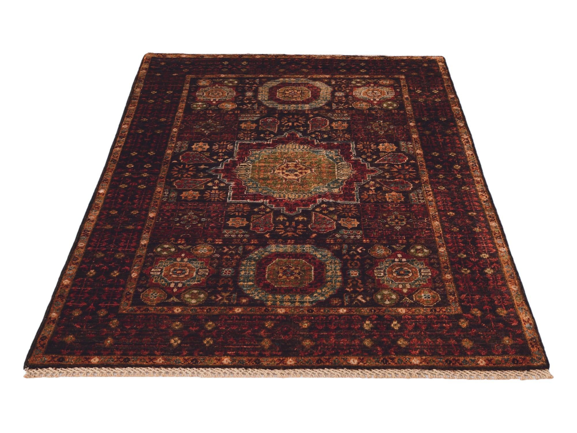 3' 5 x 4' 11 Hand Knotted Mamluk Ziegler Rug