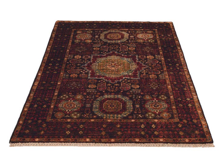Detail image of 3' 5 x 4' 11 Hand Knotted Mamluk Ziegler Rug