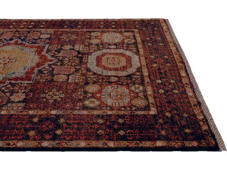 Detail image of 3' 5 x 4' 11 Hand Knotted Mamluk Ziegler Rug