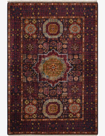 3' 5 x 4' 11 Hand Knotted Mamluk Ziegler Rug