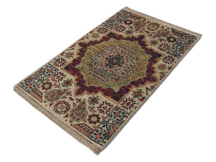 2' x 2' 11 Hand Knotted Mamluk Ziegler Rug