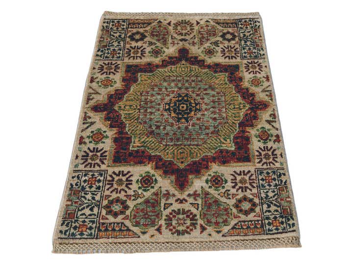 2' x 2' 11 Hand Knotted Mamluk Ziegler Rug