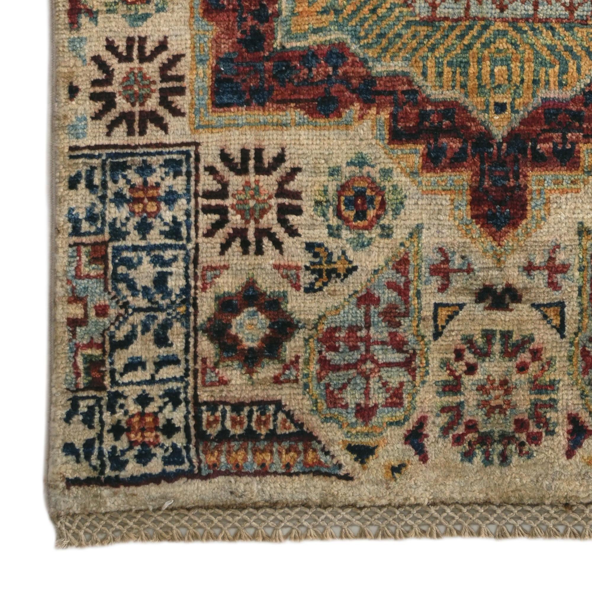 2' x 2' 11 Hand Knotted Mamluk Ziegler Rug
