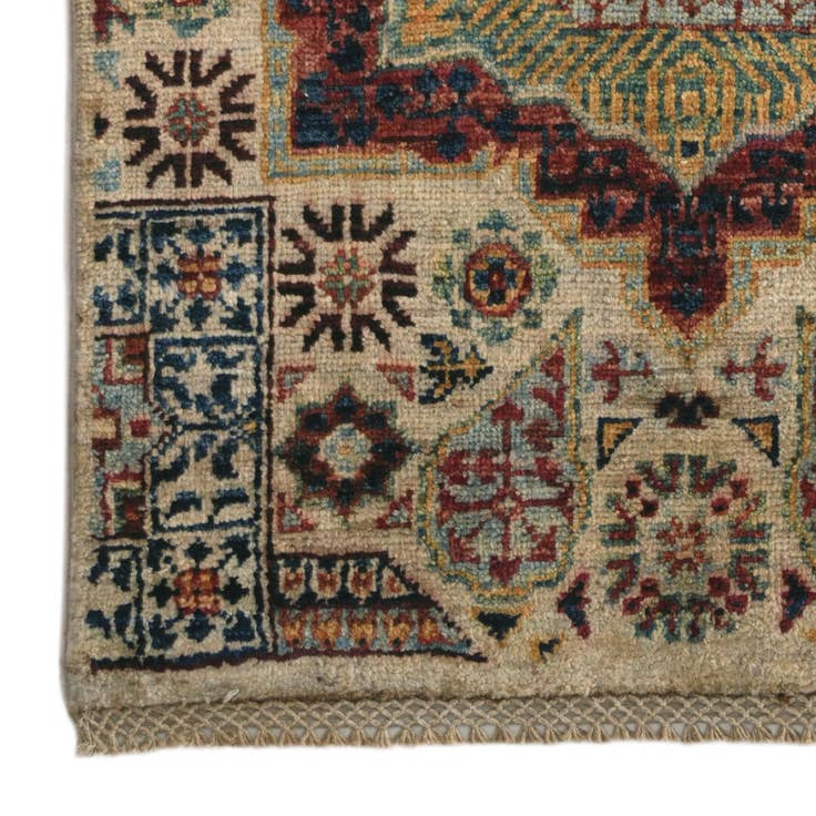 Detail image of 2' x 2' 11 Hand Knotted Mamluk Ziegler Rug