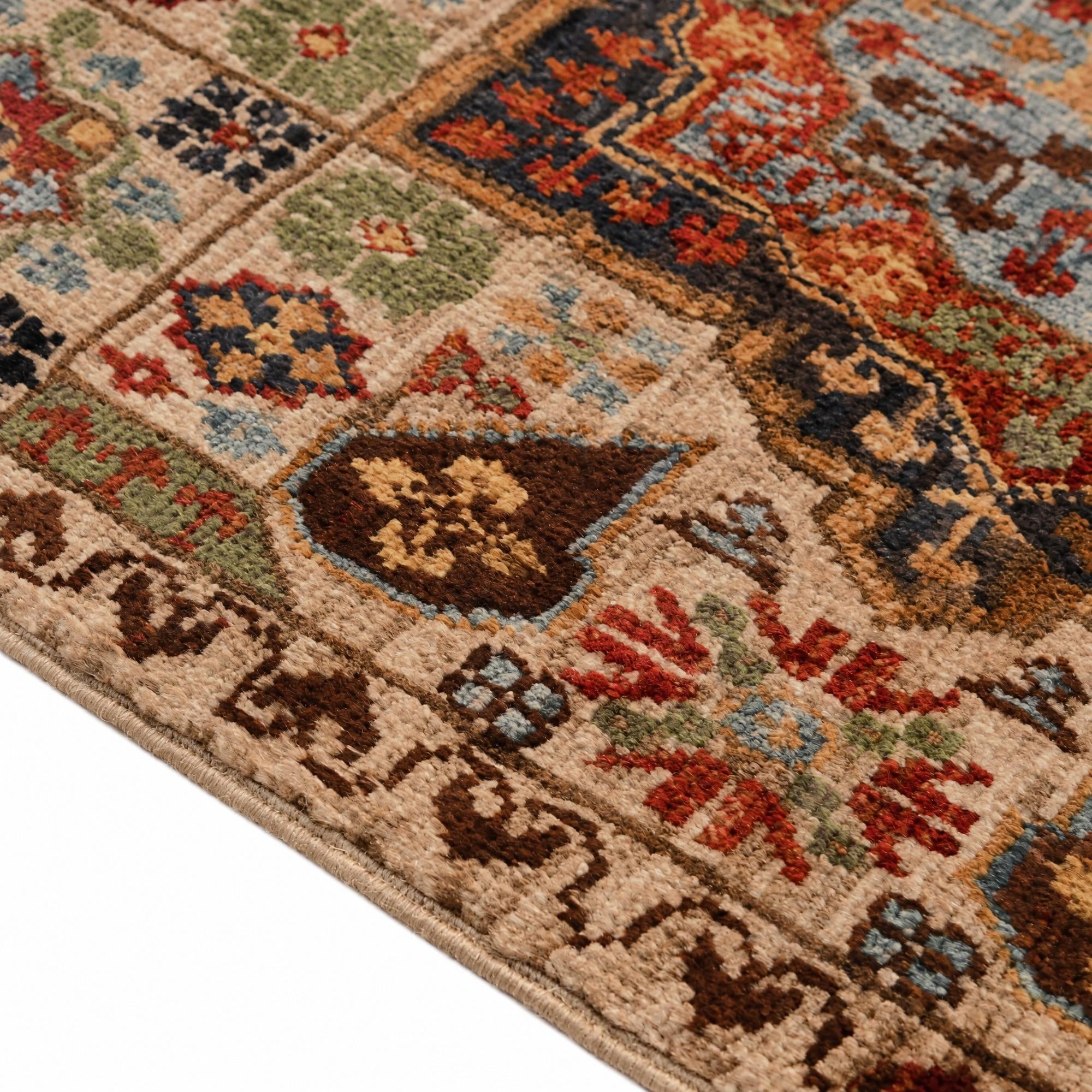 60cm x 95cm Hand Knotted Mamluk Ziegler Rug