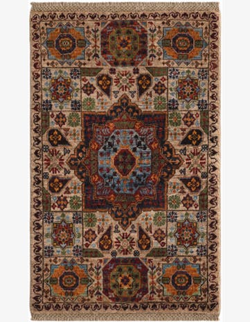 2' x 3' 1 Hand Knotted Mamluk Ziegler Rug