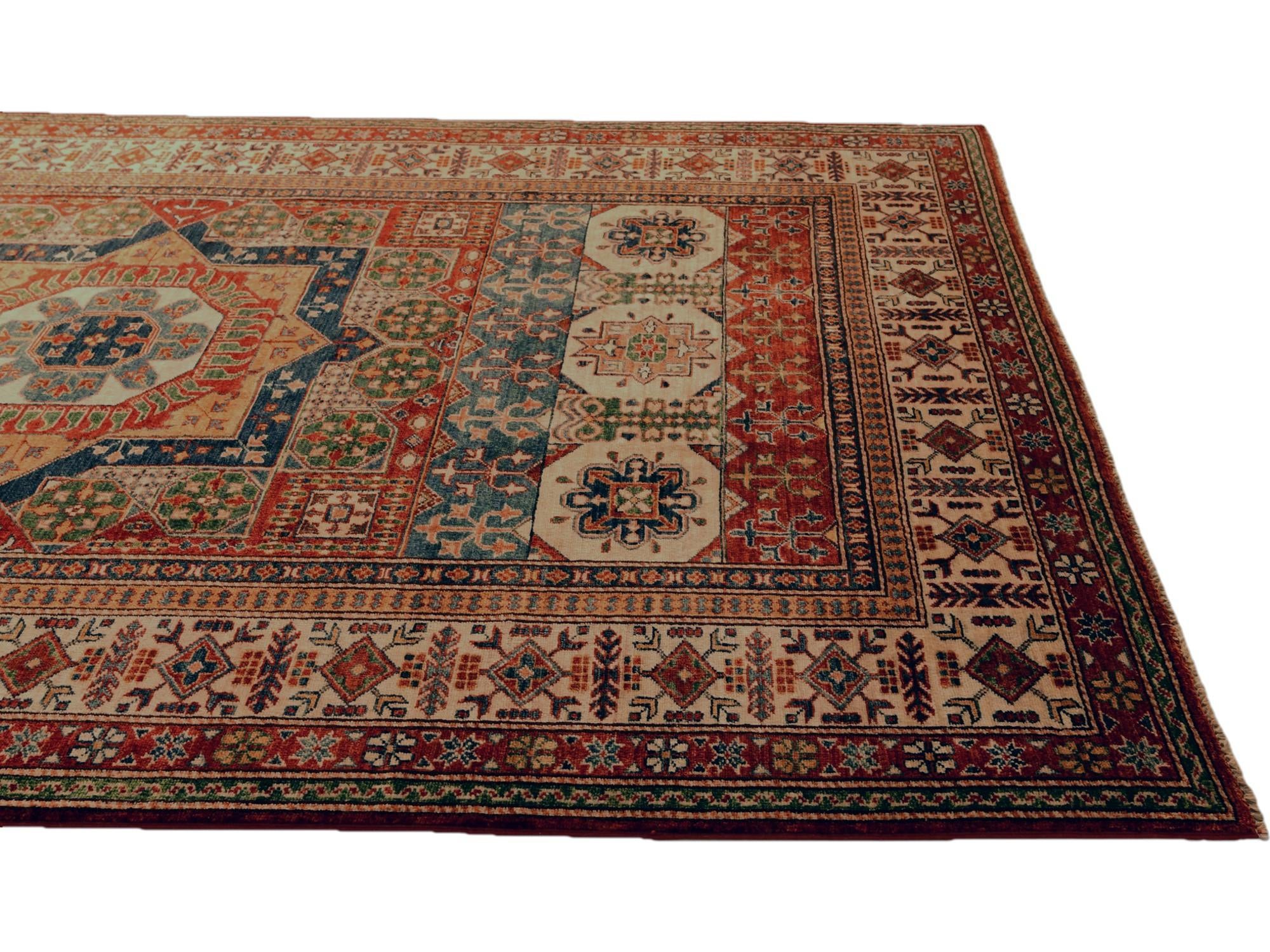 6' 6 x 9' Hand Knotted Mamluk Ziegler Rug