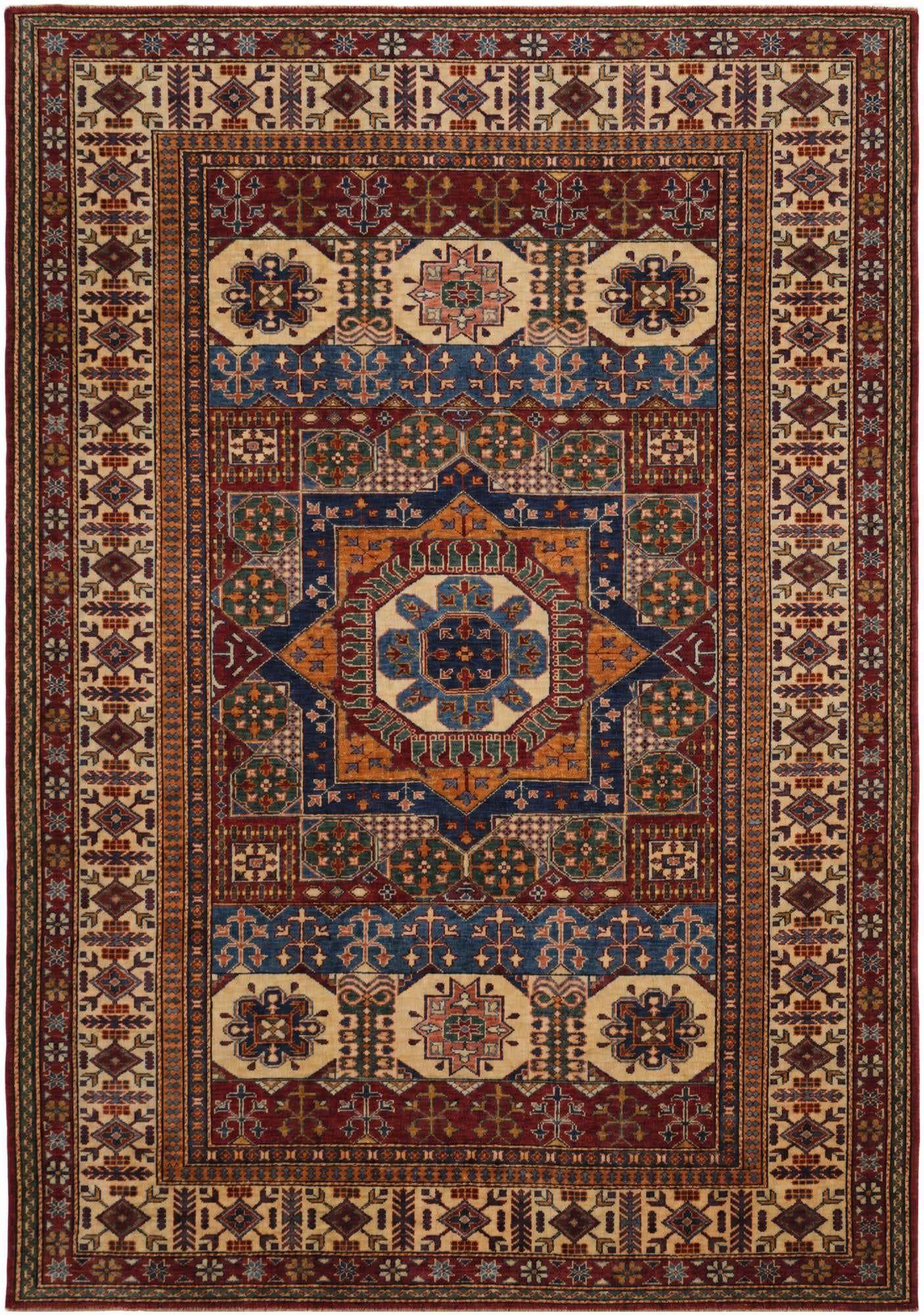 6' 6 x 9' Hand Knotted Mamluk Ziegler Rug