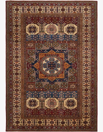 6' 6 x 9' Hand Knotted Mamluk Ziegler Rug