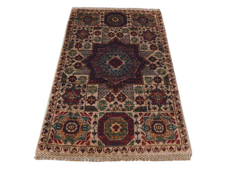 Detail image of 2' x 3' 3 Hand Knotted Mamluk Ziegler Rug