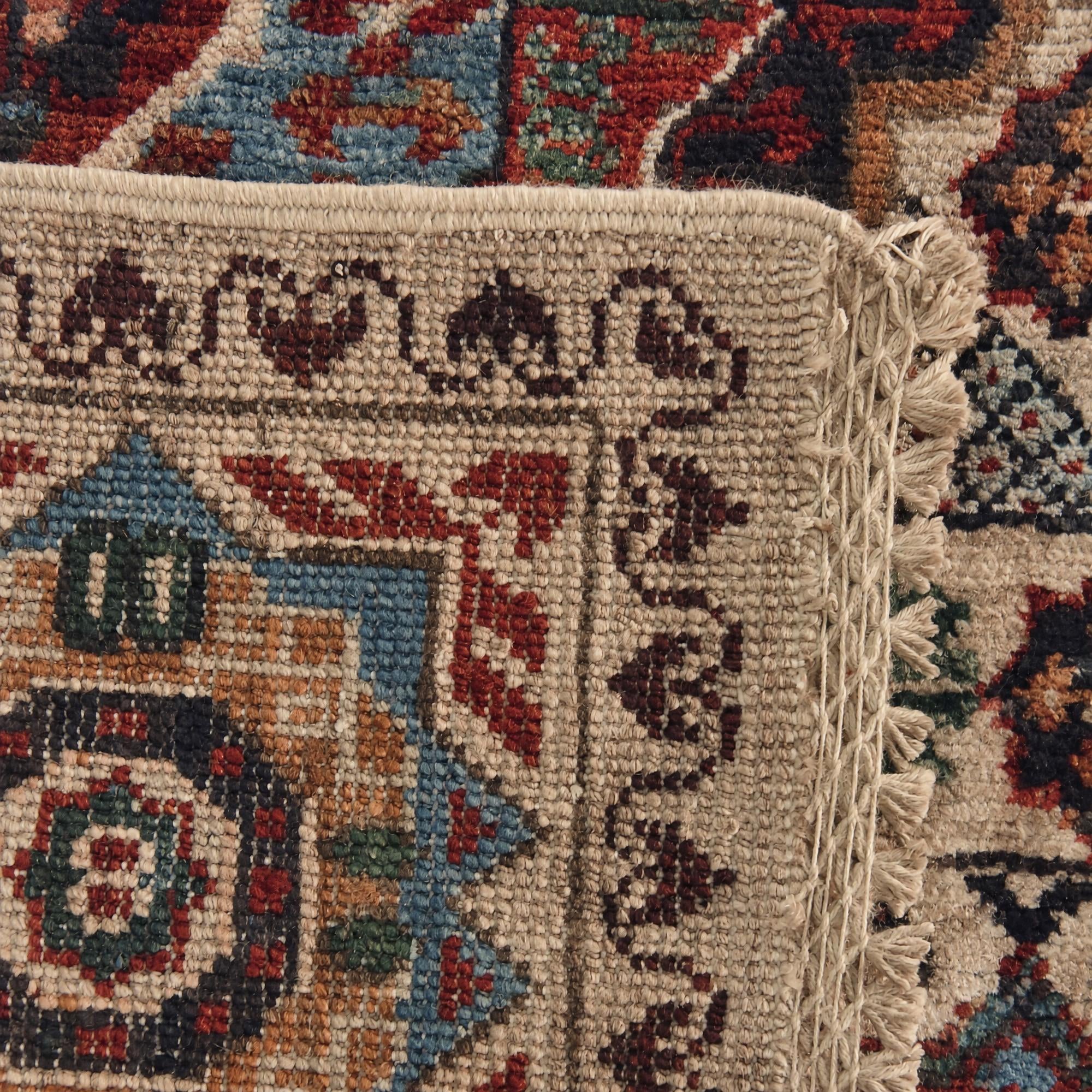 60cm x 100cm Hand Knotted Mamluk Ziegler Rug
