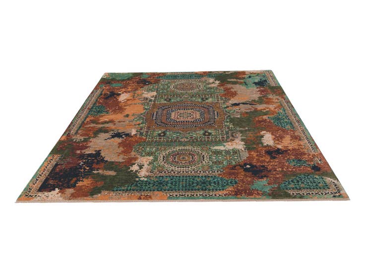 Detail image of 8' 2 x 9' 8 Hand Knotted Mamluk Ziegler Rug