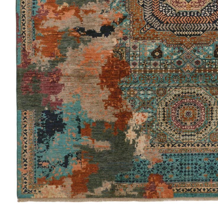 Detail image of 8' 2 x 9' 8 Hand Knotted Mamluk Ziegler Rug