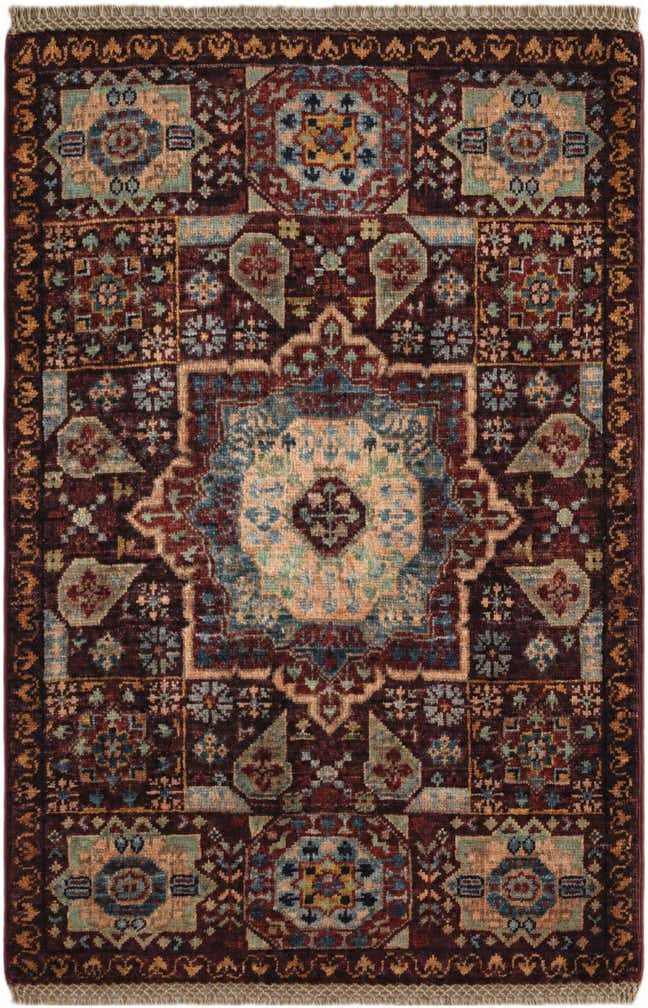 2' 2 x 3' 2 Hand Knotted Mamluk Ziegler Rug