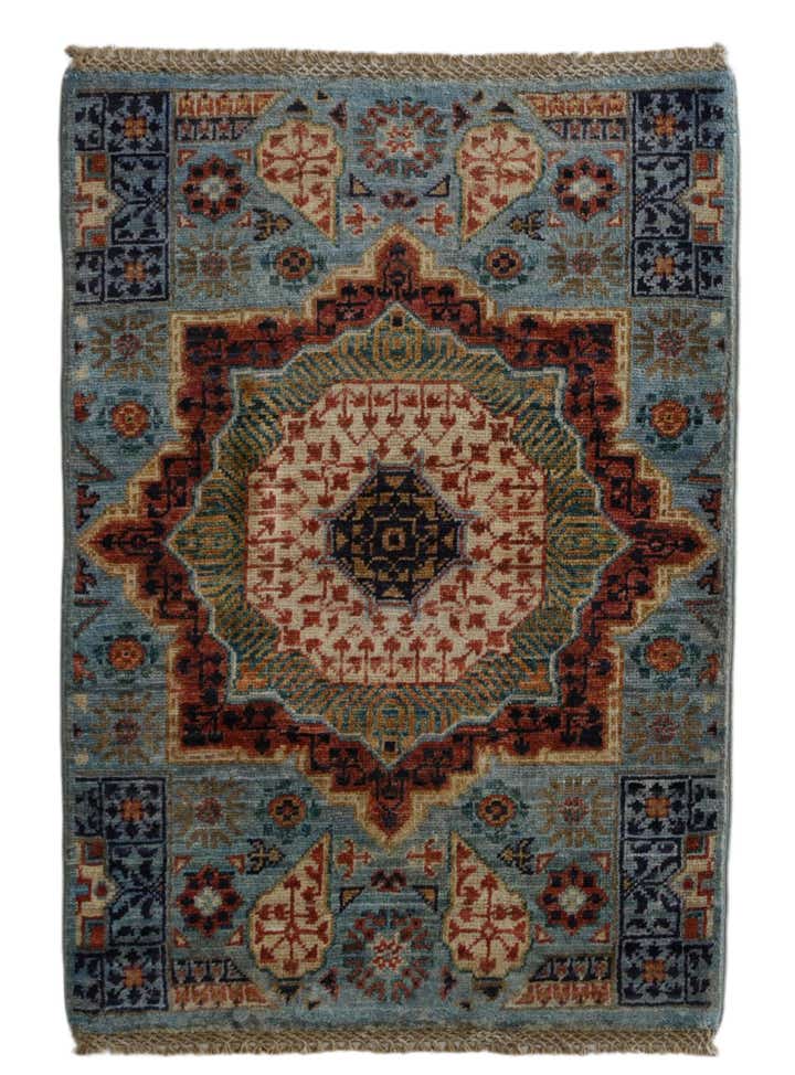 2' 1 x 2' 11 Hand Knotted Mamluk Ziegler Rug