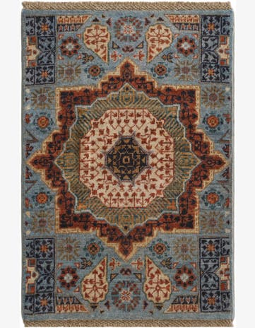 2' 1 x 2' 11 Hand Knotted Mamluk Ziegler Rug