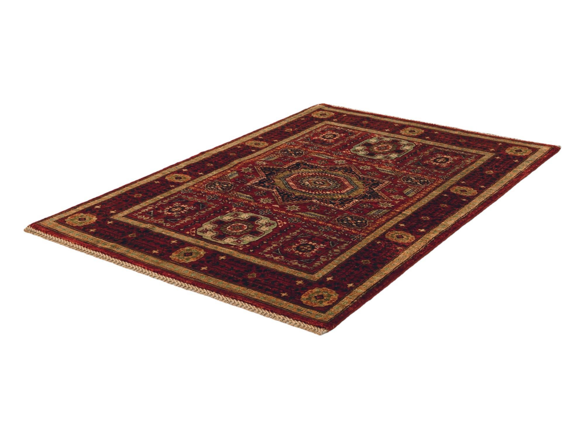 3' 5 x 5' 2 Hand Knotted Mamluk Ziegler Rug