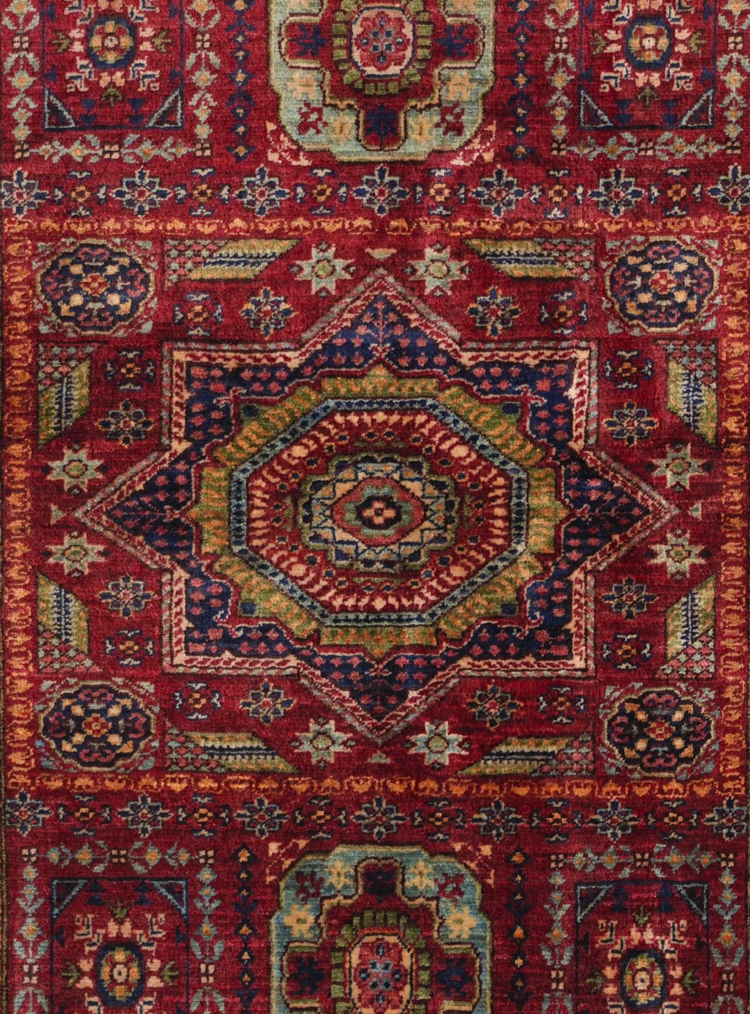 3' 5 x 5' 2 Hand Knotted Mamluk Ziegler Rug