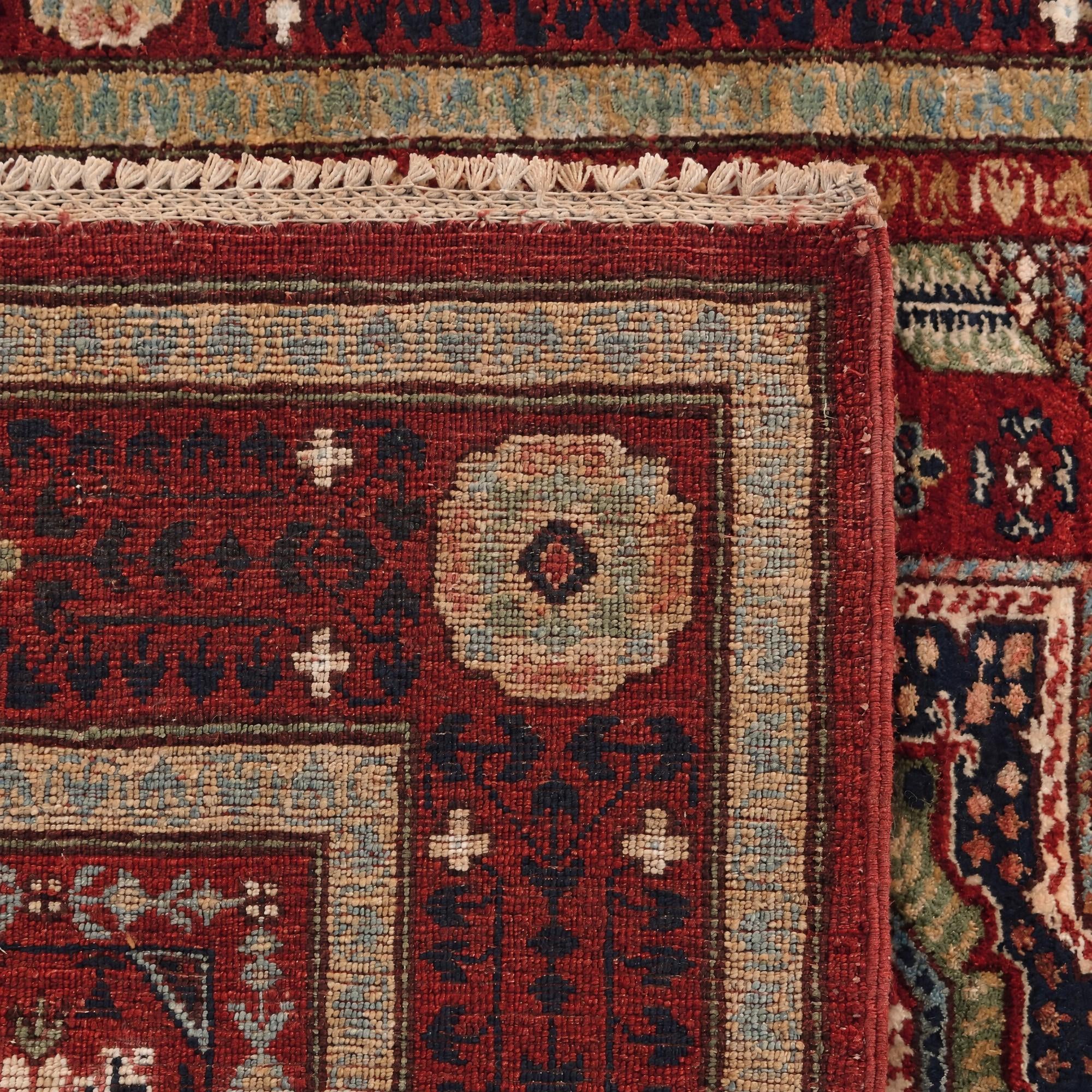 105cm x 155cm Hand Knotted Mamluk Ziegler Rug