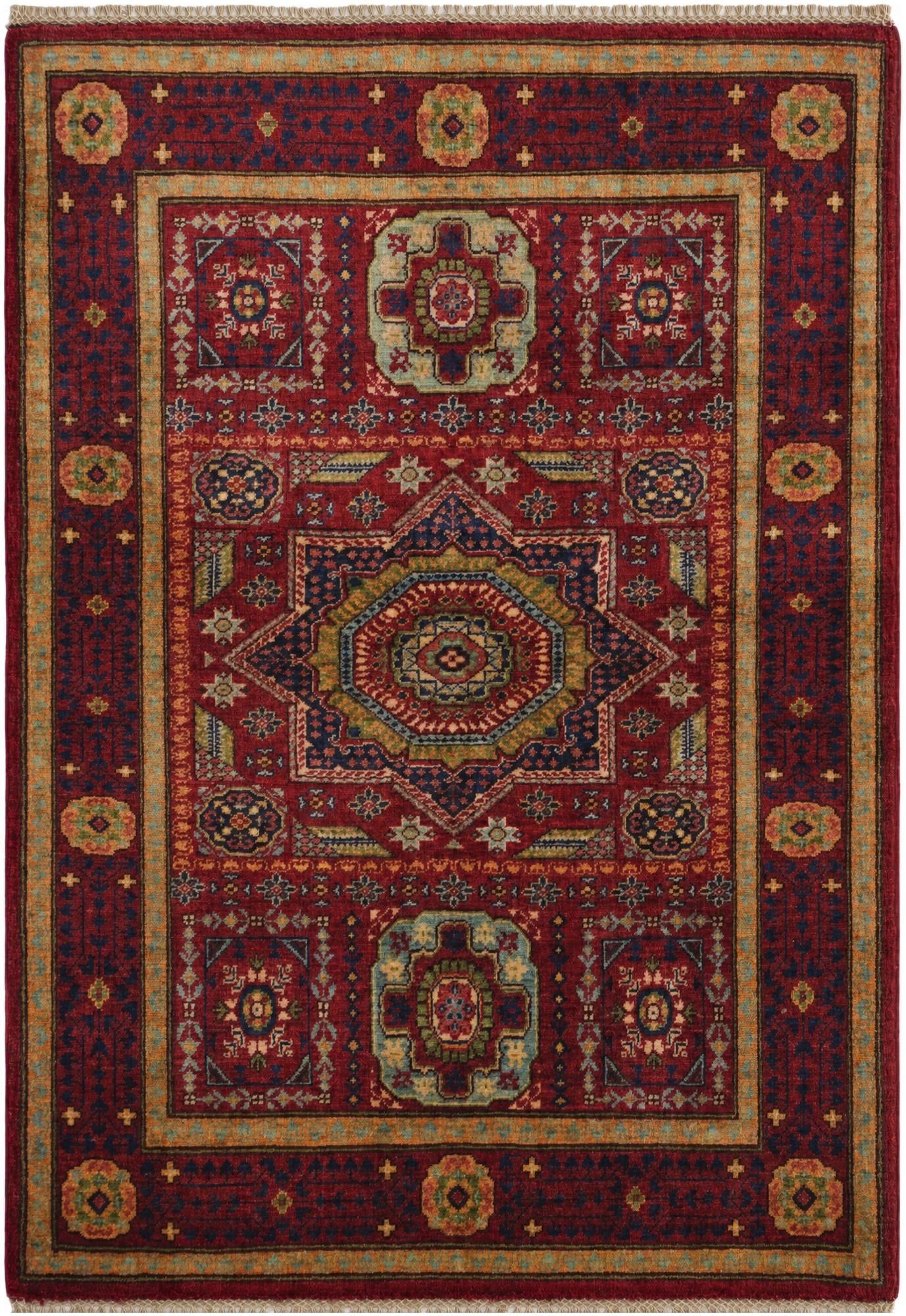 3' 5 x 5' 2 Hand Knotted Mamluk Ziegler Rug