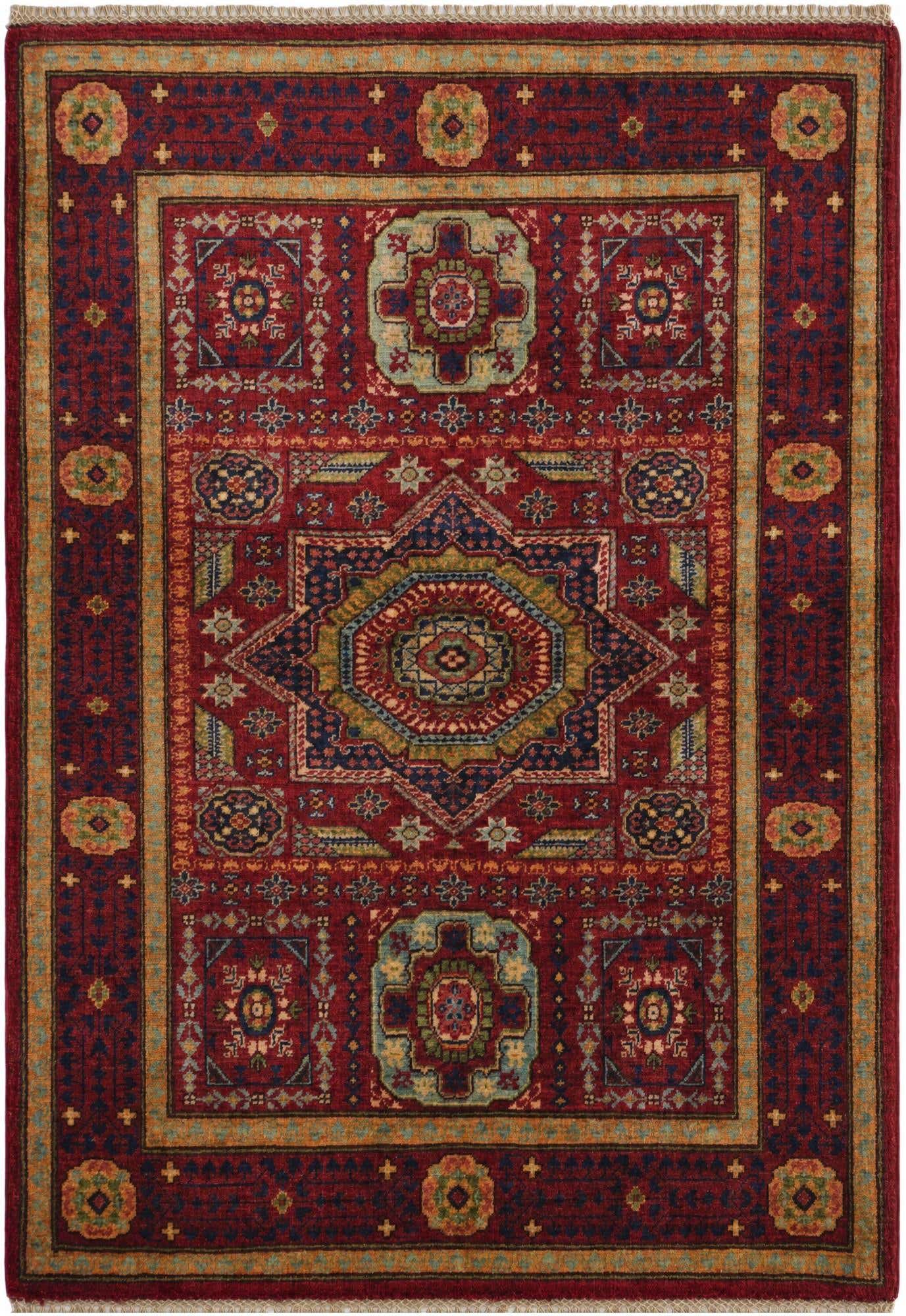 3' 5 x 5' 2 Hand Knotted Mamluk Ziegler Rug