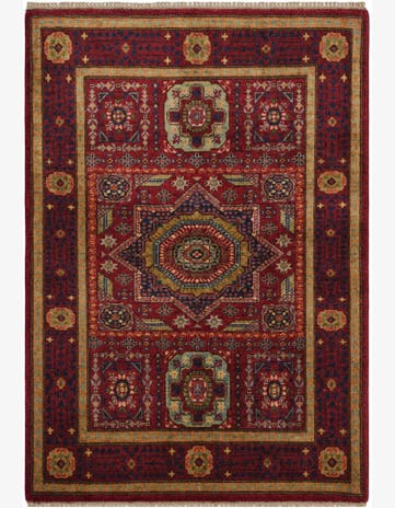 3' 5 x 5' 2 Hand Knotted Mamluk Ziegler Rug