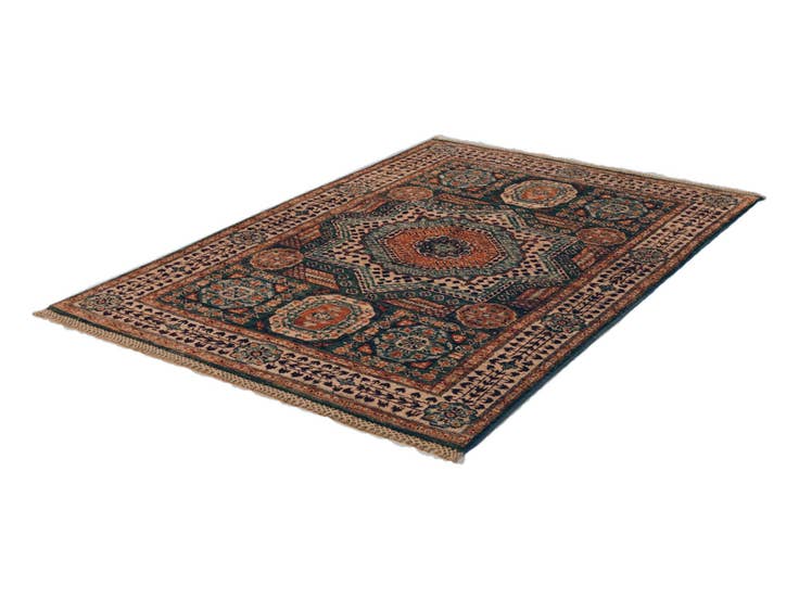 Detail image of 3' 3 x 4' 11 Hand Knotted Mamluk Ziegler Rug
