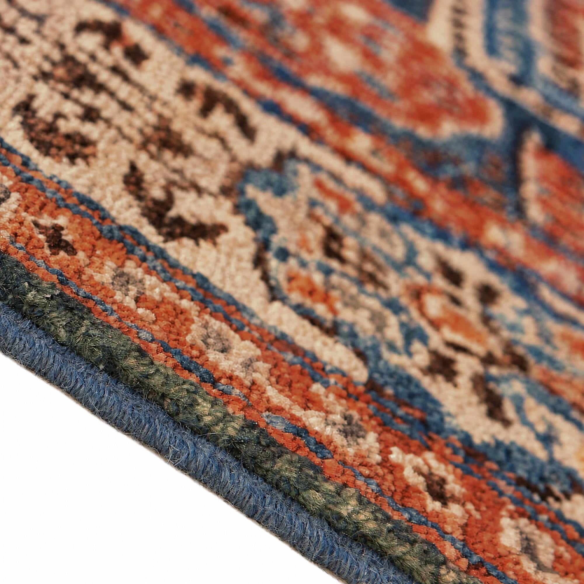 100cm x 150cm Hand Knotted Mamluk Ziegler Rug
