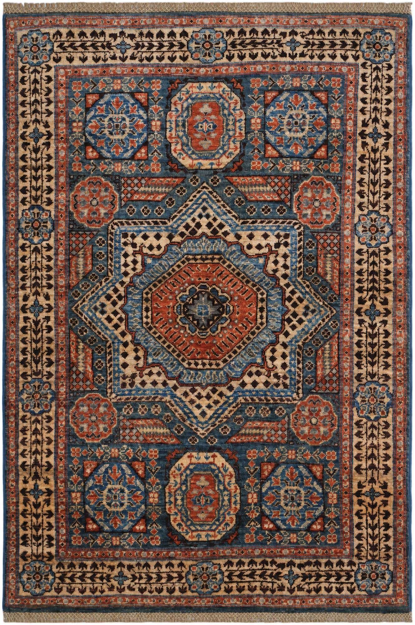 3' 3 x 4' 11 Hand Knotted Mamluk Ziegler Rug