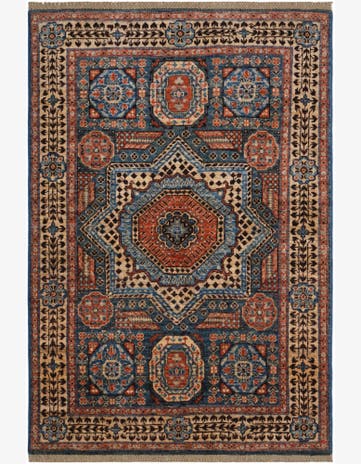 3' 3 x 4' 11 Hand Knotted Mamluk Ziegler Rug
