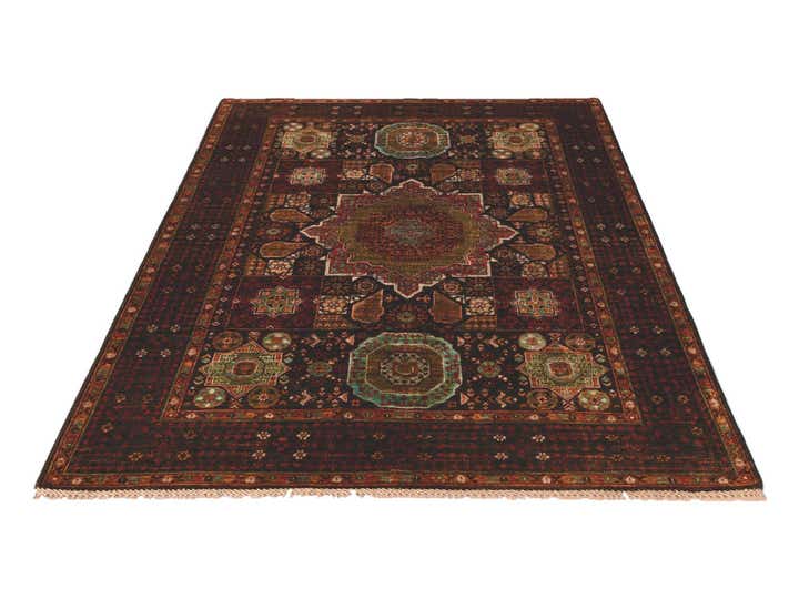 5' 1 x 6' 10 Hand Knotted Mamluk Ziegler Rug