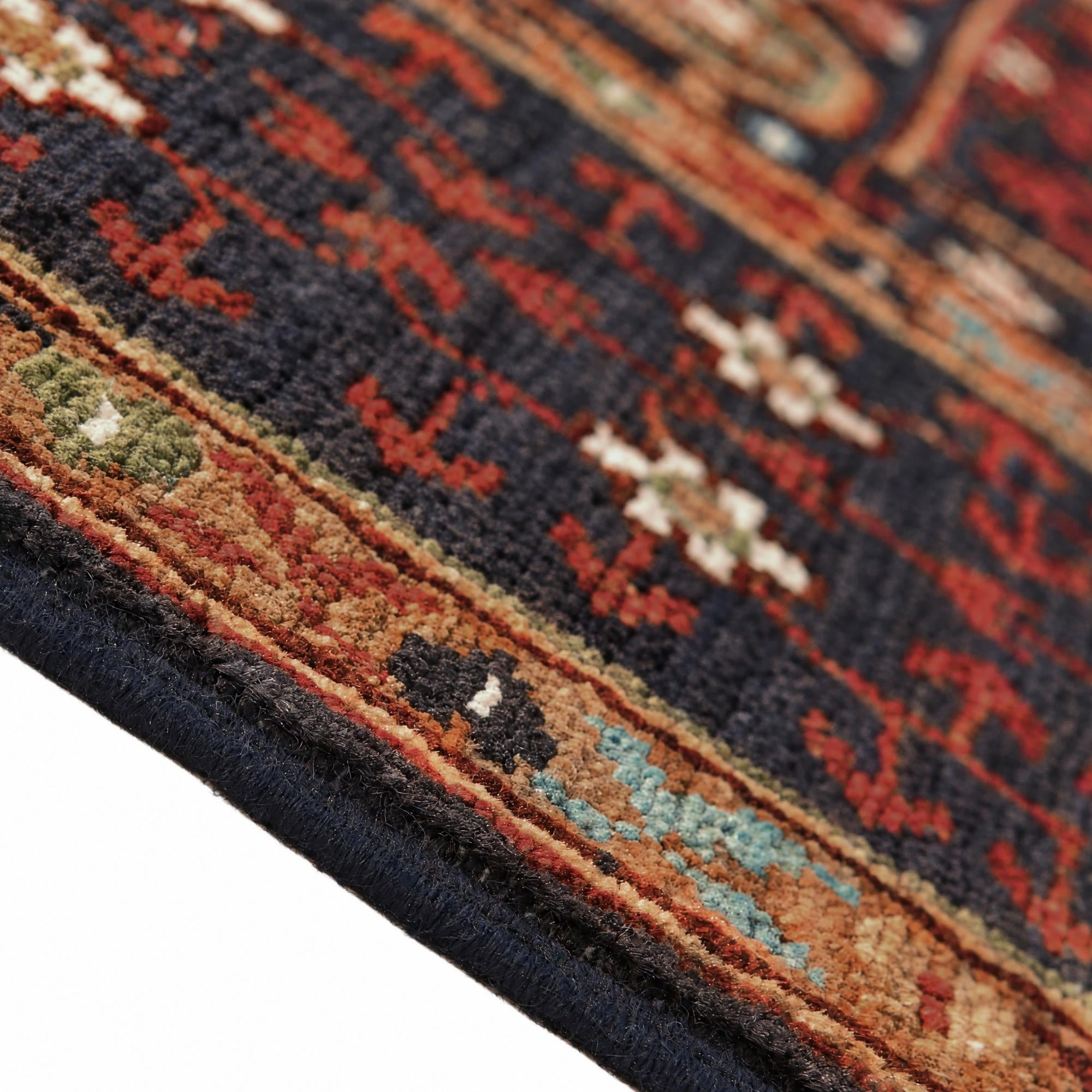 155cm x 210cm Hand Knotted Mamluk Ziegler Rug