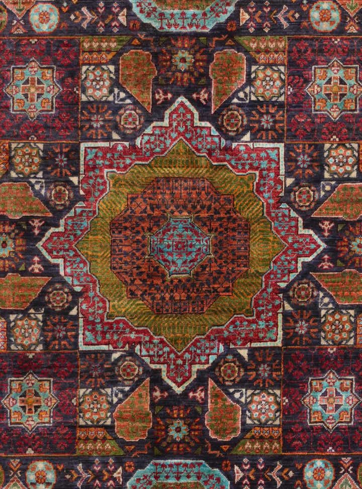 5' 1 x 6' 10 Hand Knotted Mamluk Ziegler Rug