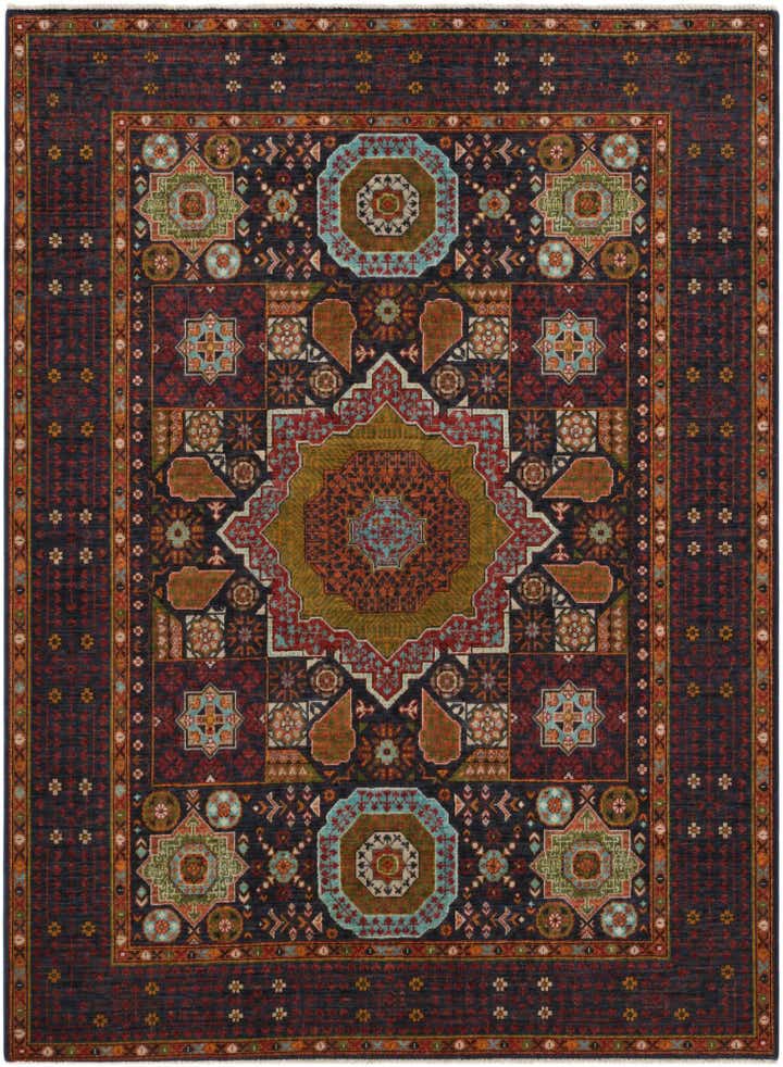 5' 1 x 6' 10 Hand Knotted Mamluk Ziegler Rug