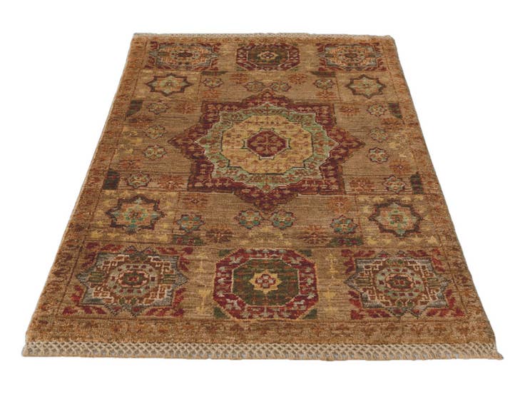 Detail image of 2' x 3' 3 Hand Knotted Mamluk Ziegler Rug