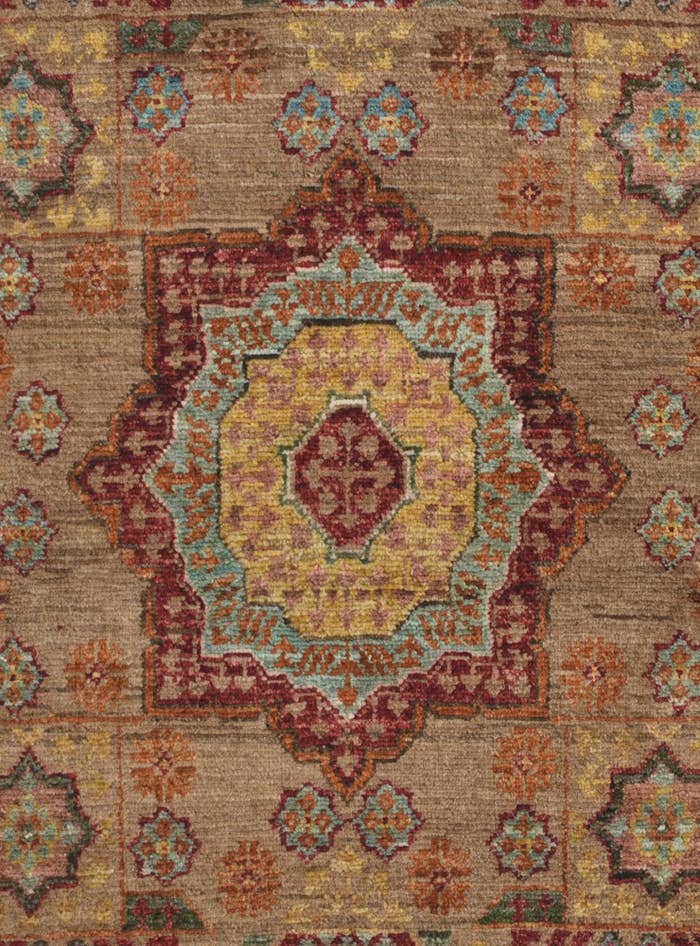 Detail image of 2' x 3' 3 Hand Knotted Mamluk Ziegler Rug