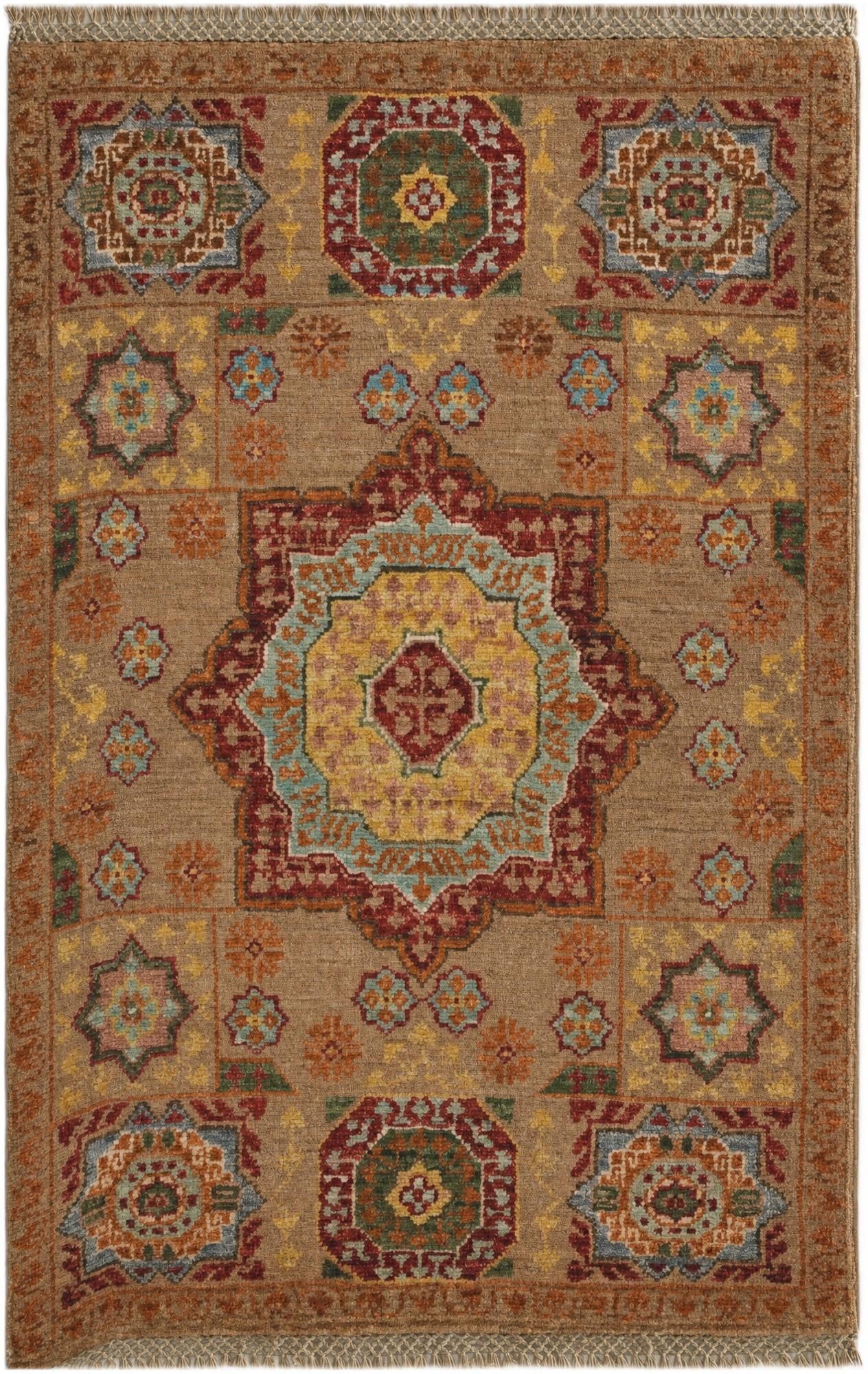 2' x 3' 3 Hand Knotted Mamluk Ziegler Rug
