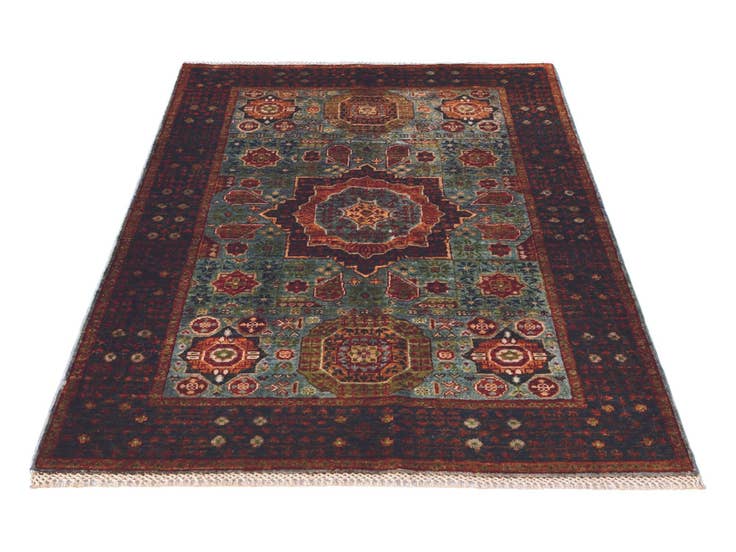 Detail image of 3' 4 x 5' Hand Knotted Mamluk Ziegler Rug