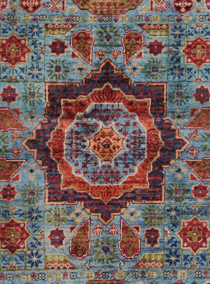 Detail image of 3' 4 x 5' Hand Knotted Mamluk Ziegler Rug